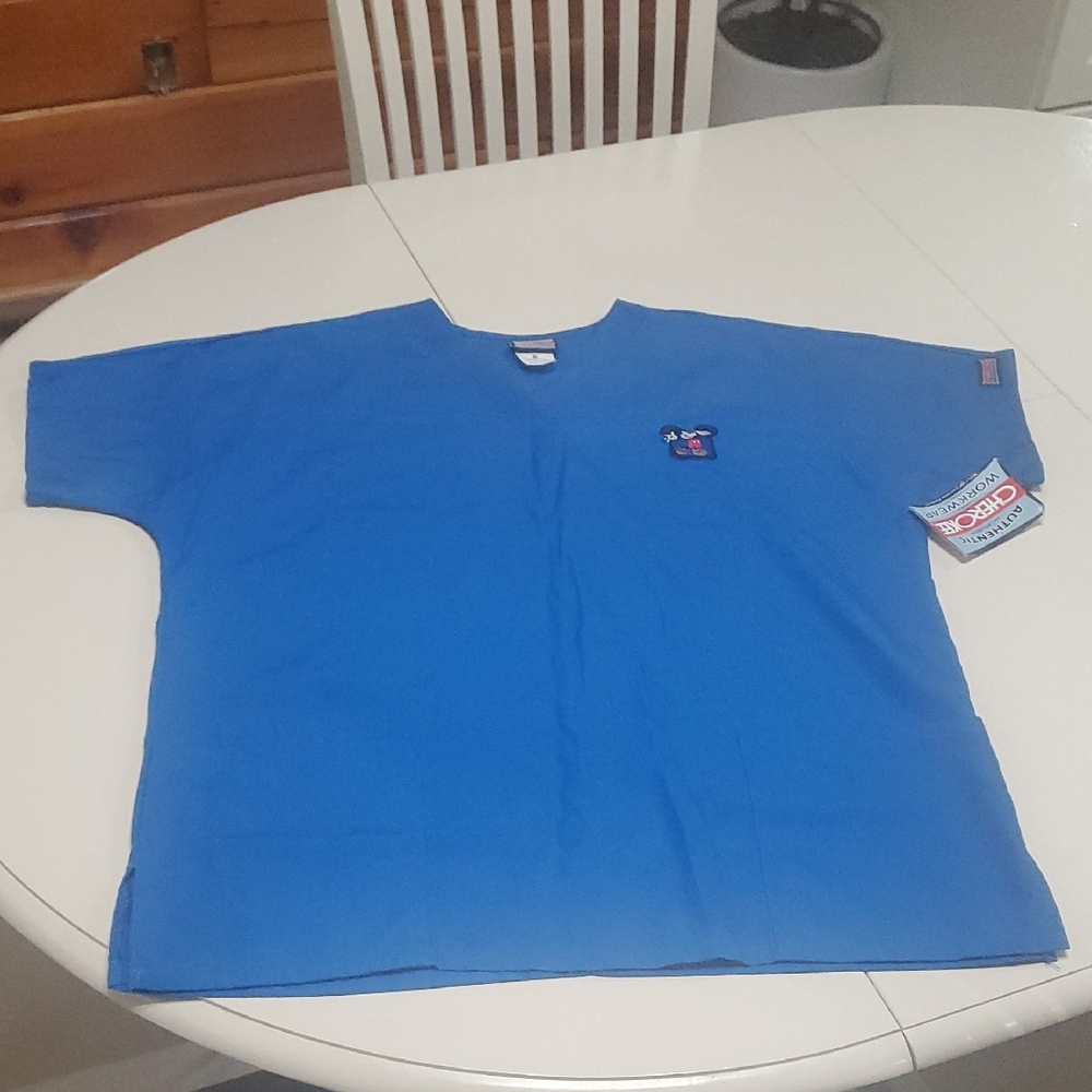 Cherokee Royal Blue Scrub Top